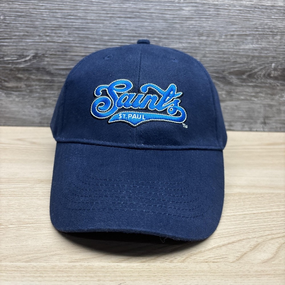 St Paul Saints Hat Cap Strap Back Mens‎ One Size Blue MILB Baseball Team